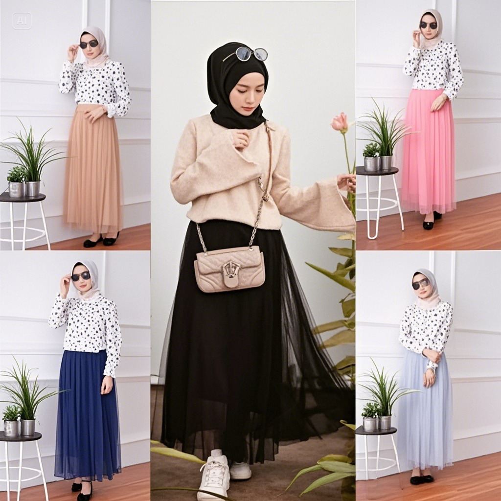 Rok Tutu Dewasa--Rok Tutu Maxi-- Rok Tutu Skirt Wanita Panjang