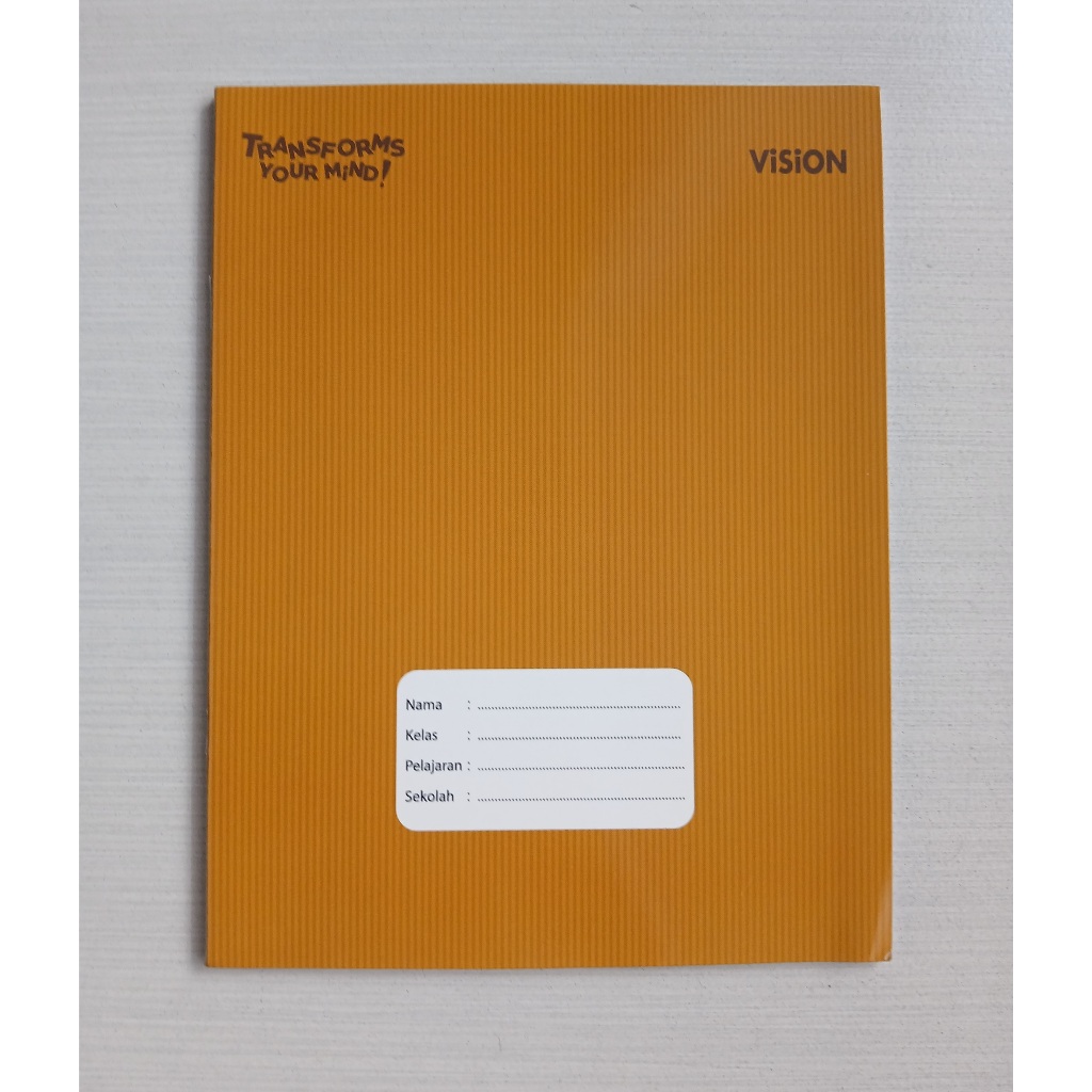 

Promo Buku 38 Lembar Cover coklat Cover Kraft Vision