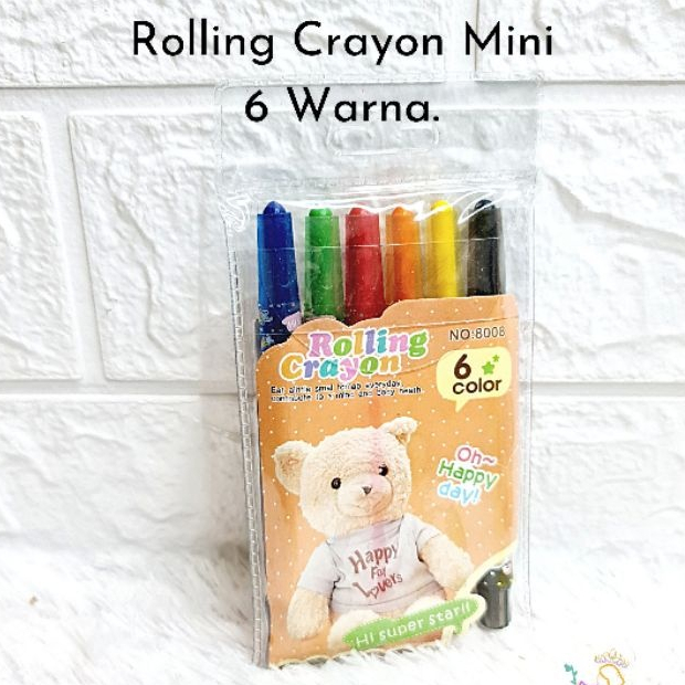

Crayon 6 Warna Putar Pendek Fancy