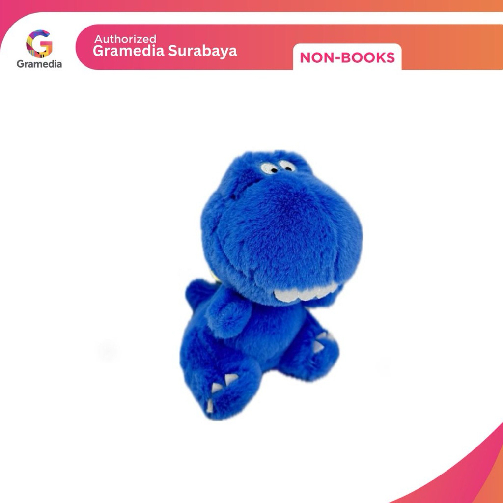 Gramedia Surabaya - CHERISH BEAR KEYCHAIN DINOSAURUS BLUE