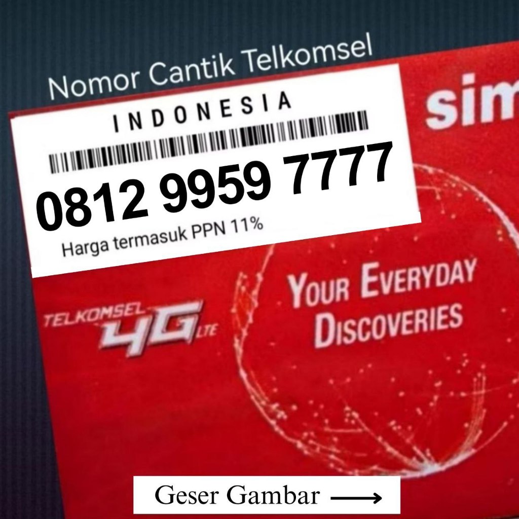 NOMOR CANTIK TELKOMSEL AS KWARTET 7777 NOCAN TRIPLE KWARTET PANCA HEXA SAPTA ILUFA