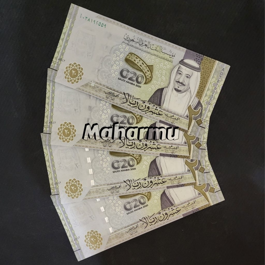 Saudi Arabia Riyal Uang Asing Kuno 20 Riyal