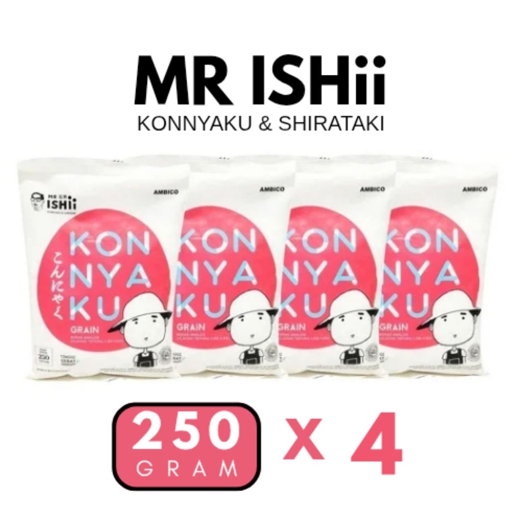 

4pcs mr.ishii konnyaku rice 250g / beras shirataki / beras diet