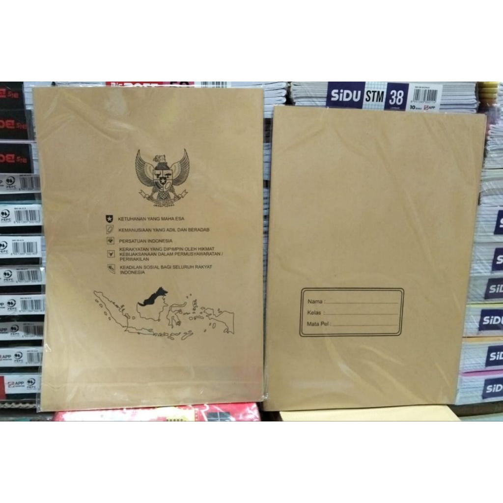 

Sampul Buku Tulis Samson Nama Ukuran Kwarto , Boxy - ikat isi 20 Pack.