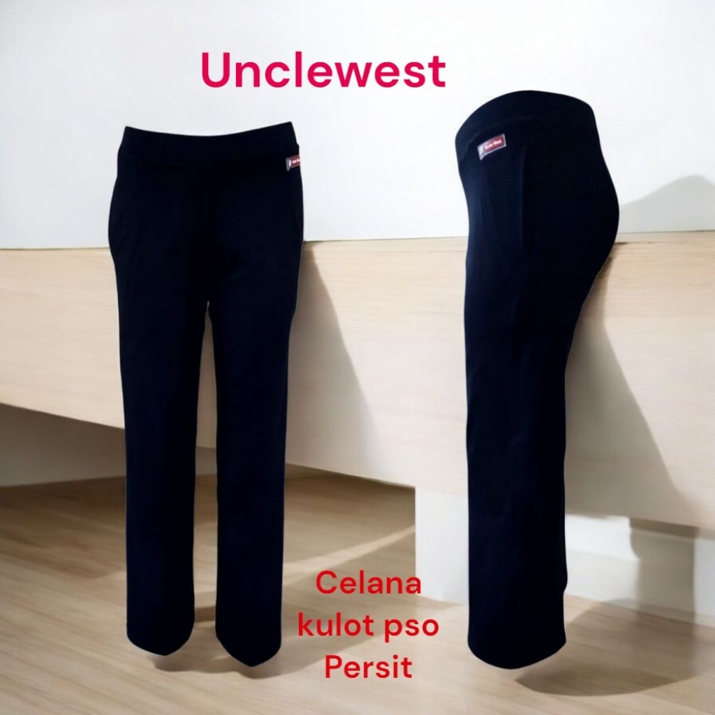 unclewest celana kulot pso bahan spandek lentur
