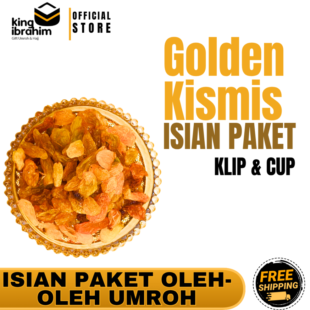 

KISMIS ASAM MANIS KLIP & CUP |GOLDEN RAISIN PREMIUM | KISMIS 100% ALAMI | ISIAN PAKET OLEH-OLEH HAJI UMROH MURAH | King Ibrahim Lamongan