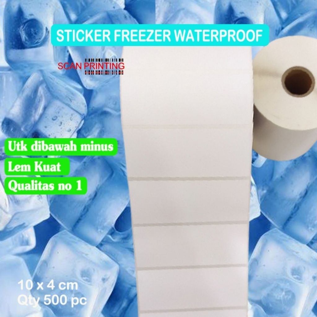 

sticker direct thermal frozen freezer waterproof vynil 10x4cm