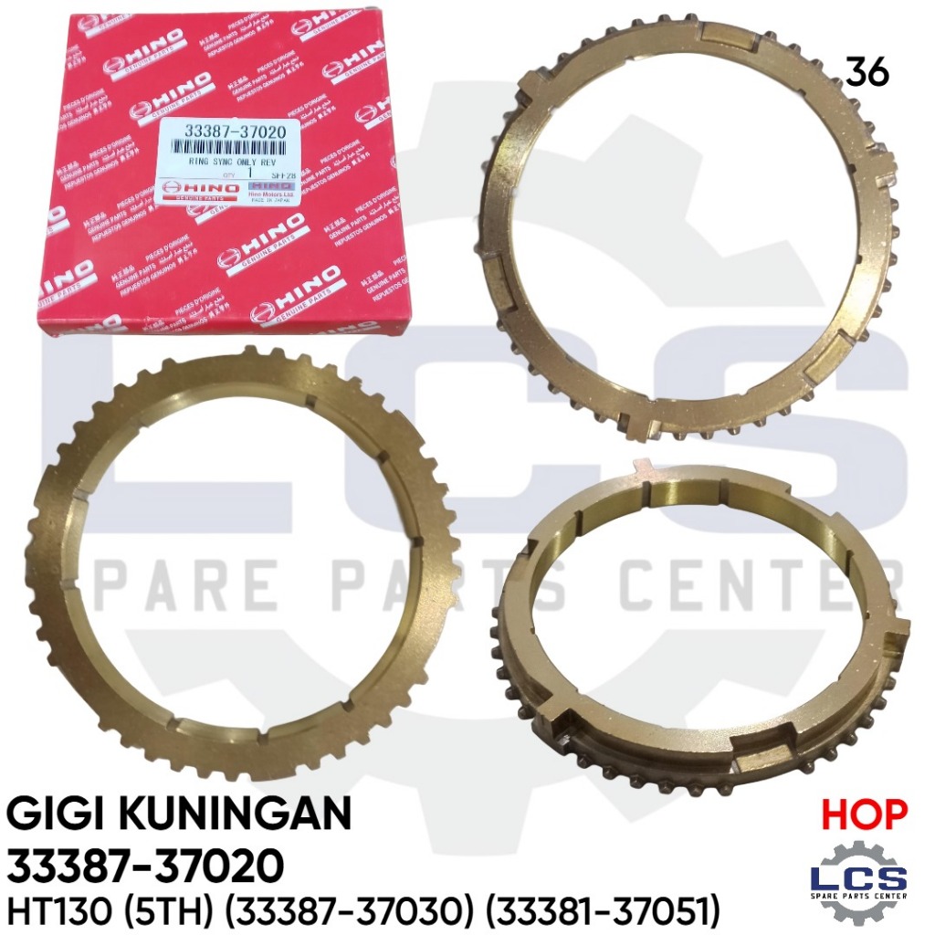 GIGI KUNINGAN TOYOTA HT130 (5TH) P/N (33387-37030) (33381-37051)