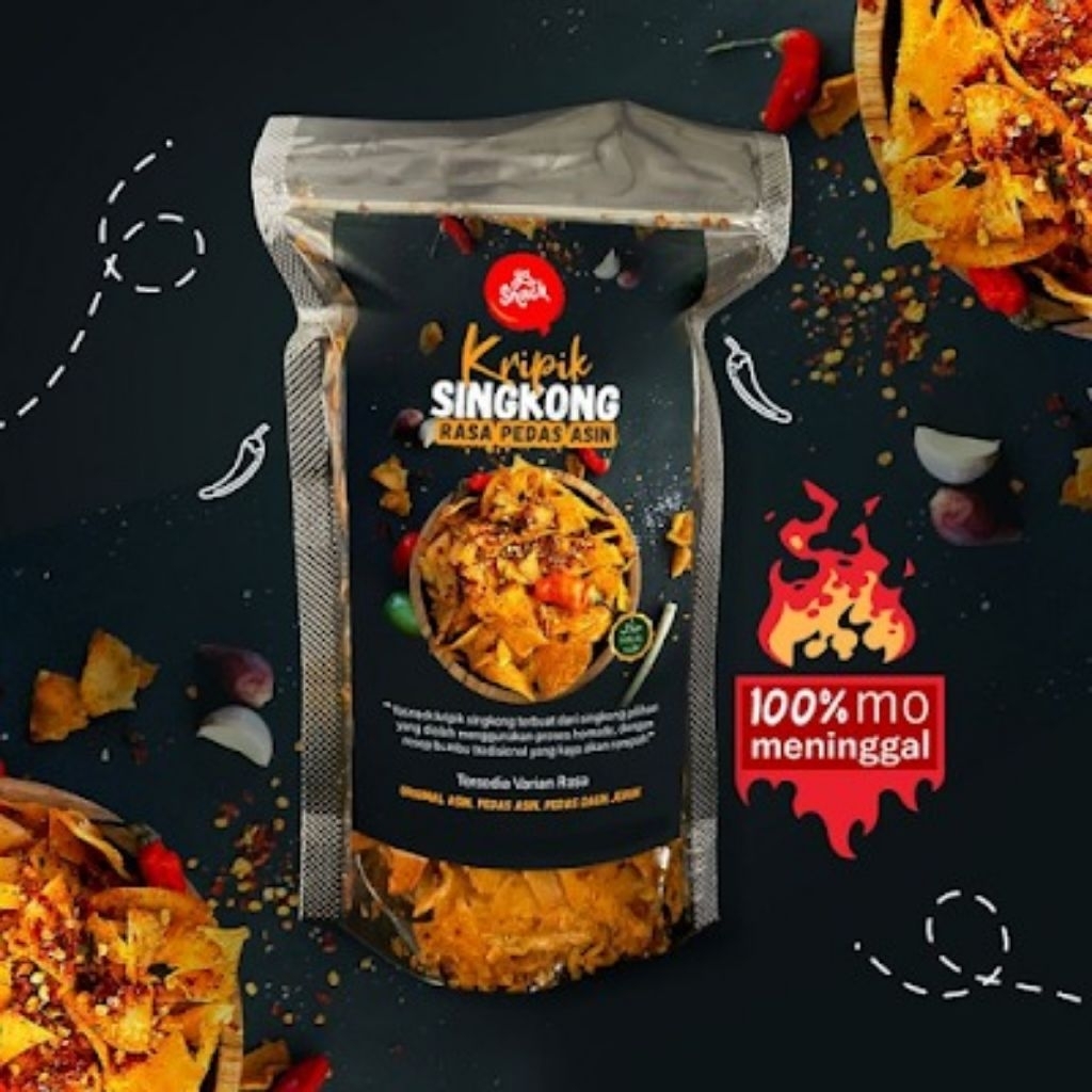 

Keripik Singkong Gurih Bikin Nagih 100g kemasan Pouch