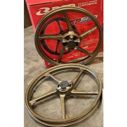velg rcb mx king 140-17 depan 160-17 belakang  velg race coklat dan hitam