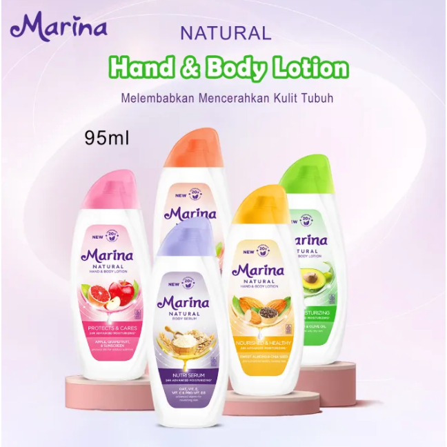 MARINA NATURAL HAND&BODY LOTION 95ML / MARINA HAND BODY