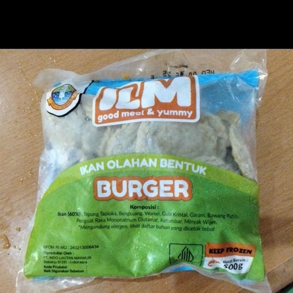 

ILM bentuk burger/gepeng