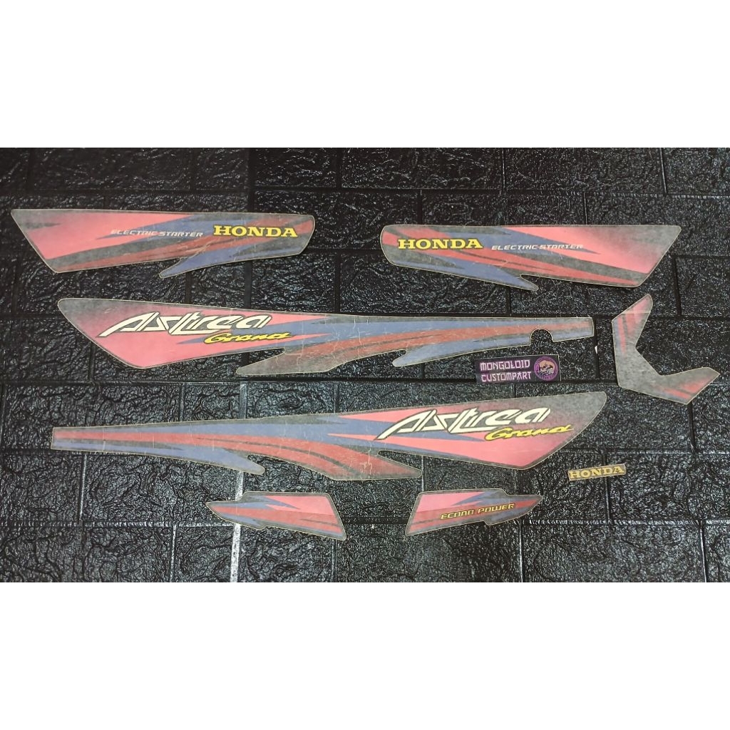 copy original model laminasi striping setriping lis polet sticker laminasi astrea grand 1997 97 mera