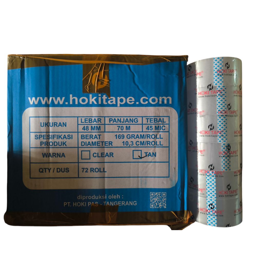 

Lakban Clear dan Coklat Hoki 48x90yard(2inci)per dus