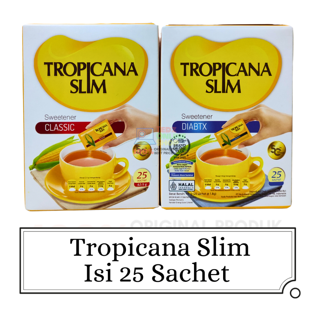 

Tropicana Slim Sweetener Isi 25 Sachet