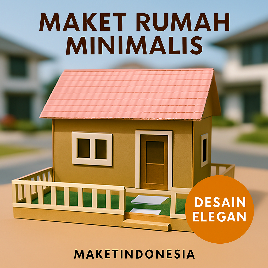 Maket rumah minimalis dari kardus miniatur rumah kardus prakarya rumah kardus