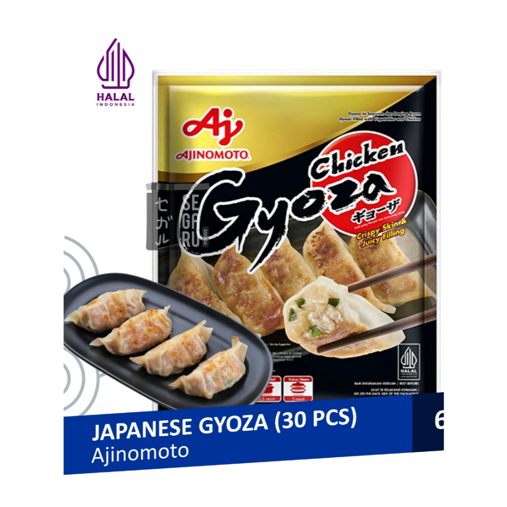 

AJINOMOTO CHICKEN GYOZA 600 GR JAPANESE GYOZA 30 PCS