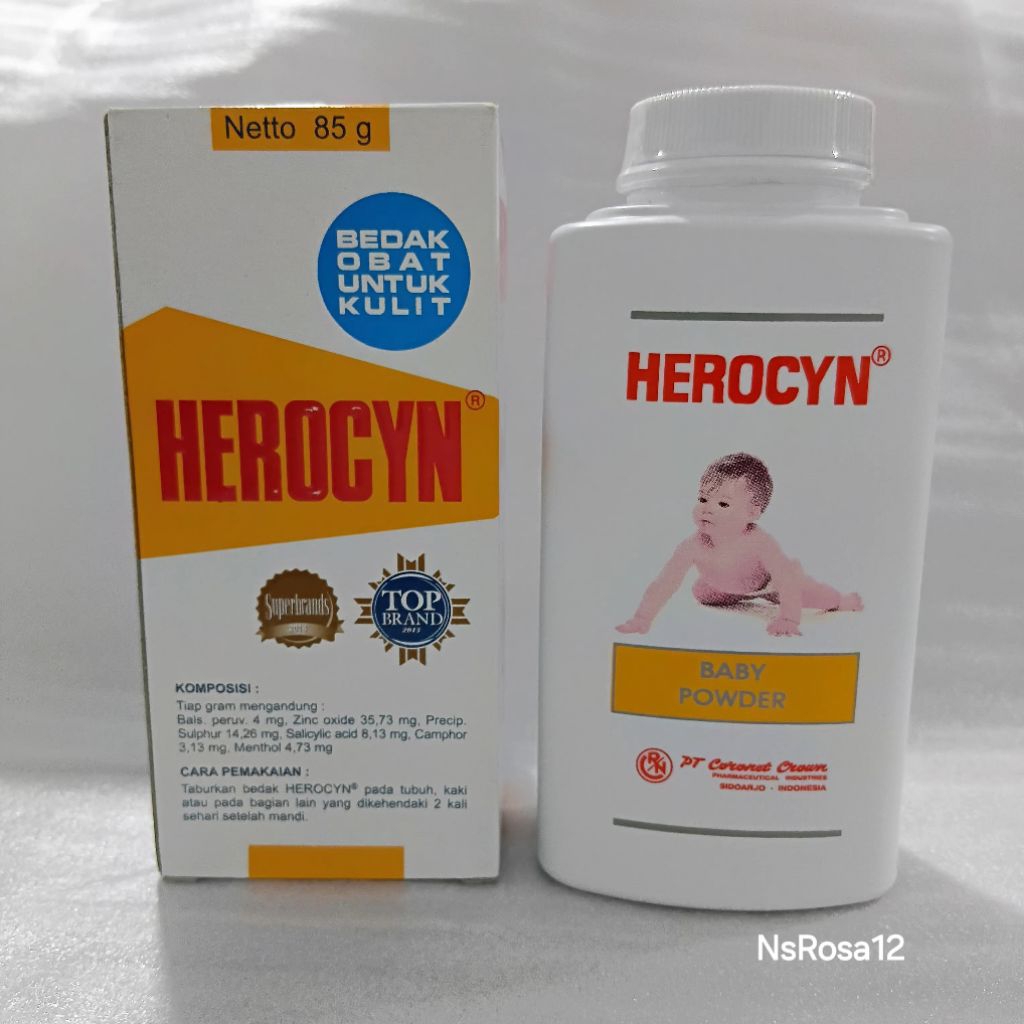 Herocyn Baby Powder 100gr | Bedak Herocyn 85gr - Bedak Gatal-gatal | Bedak Herocyn