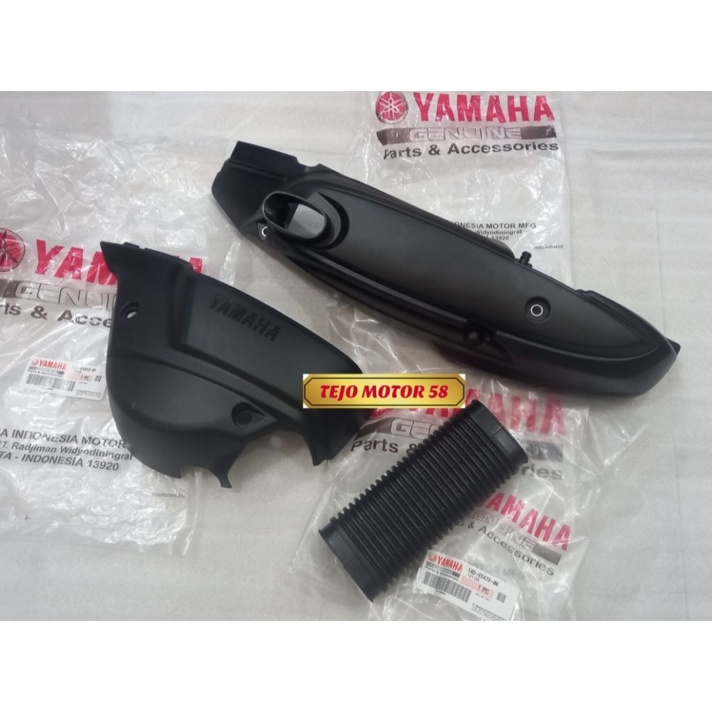 COVER CVT SET 3 BAGIAN 14D MIO SOUL FINO KARBU ASLI ORI YAMAHA