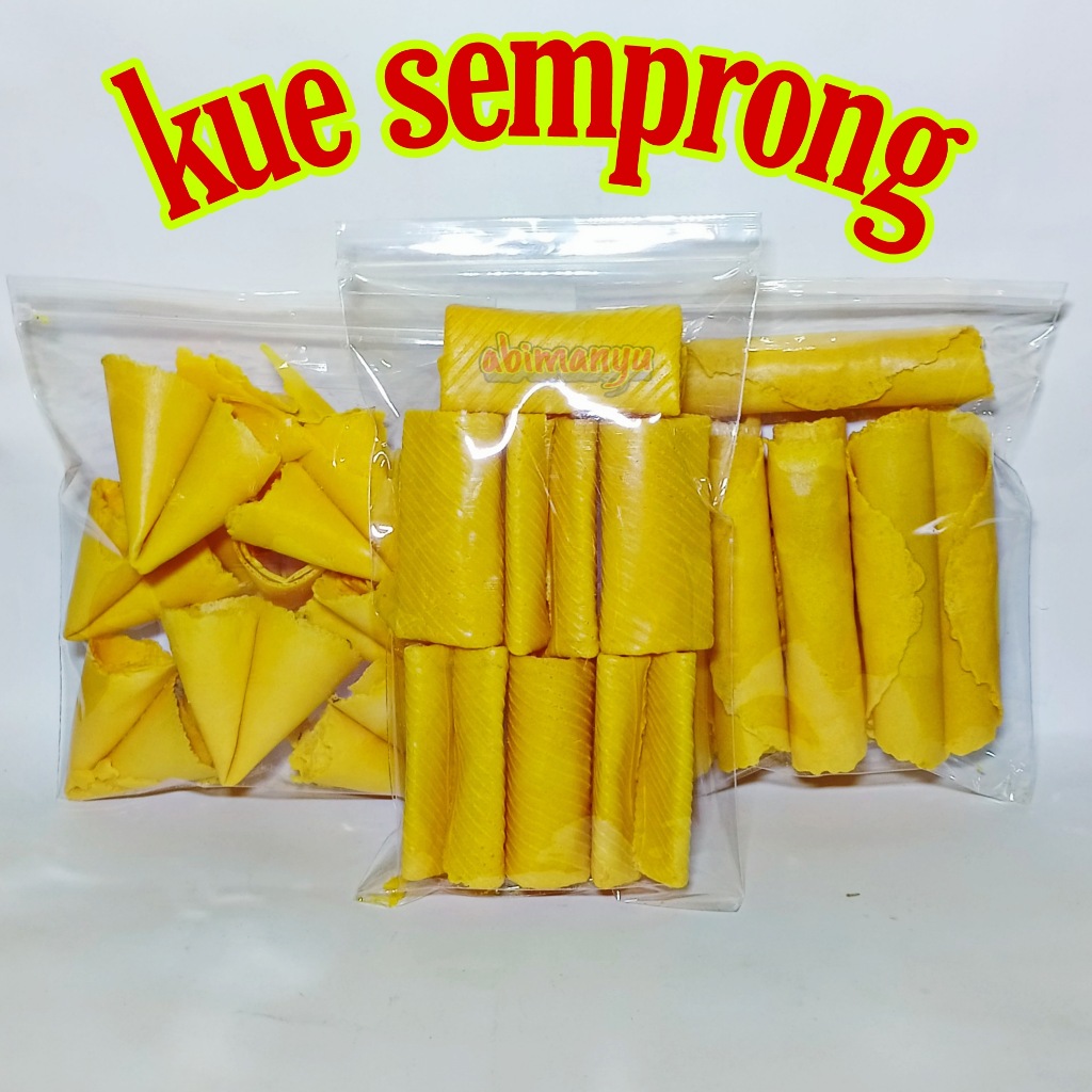 

kue semprong original - semprong roll - semprong kerucut