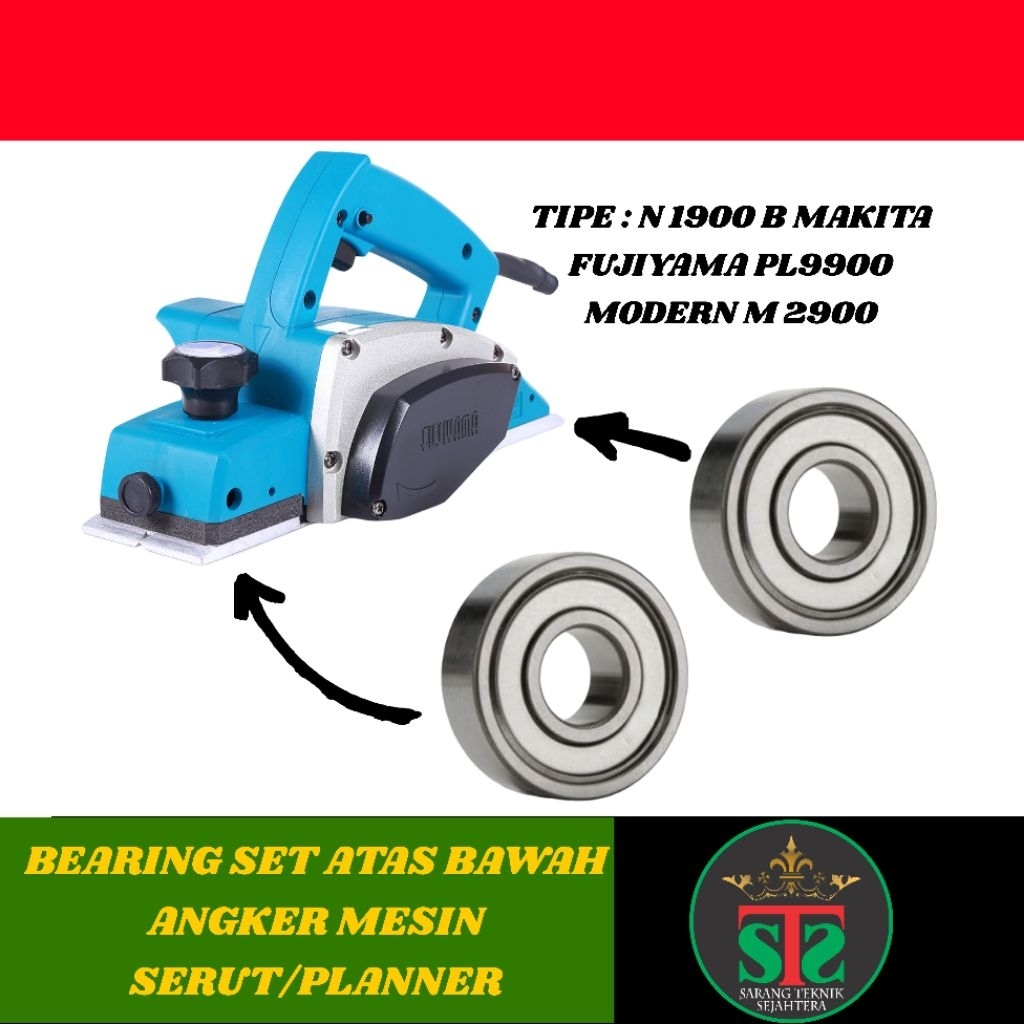 Bearing Angker Mesin Serut Kayu Set Atas Bawah Mesin Serut