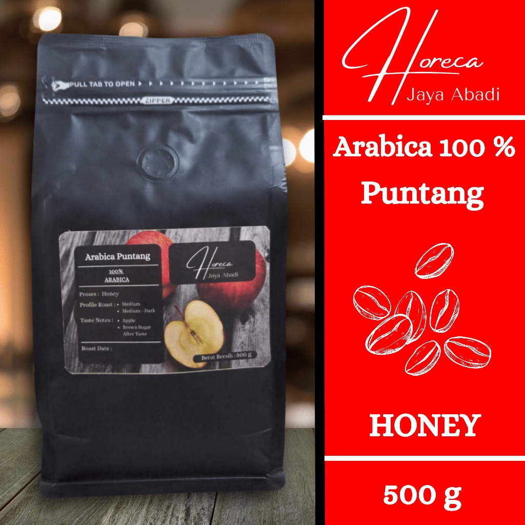 

Horeka Jaya Abadi - Kopi Arabika Puntang Honey Biji - 500 gr