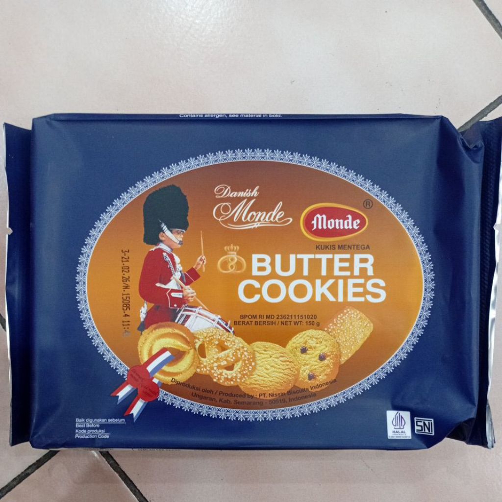 

Danish Monde Butter Cookies 150gr 1 Bungkus