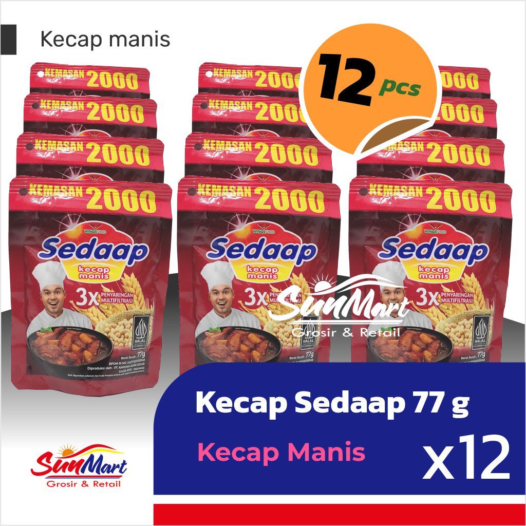 

Sedaap Kecap Manis 77gram 12 pcs ( 1 LSN )