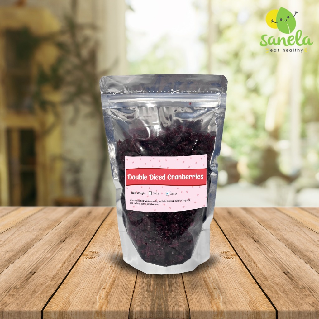 

Double Diced Cranberries 250 gram