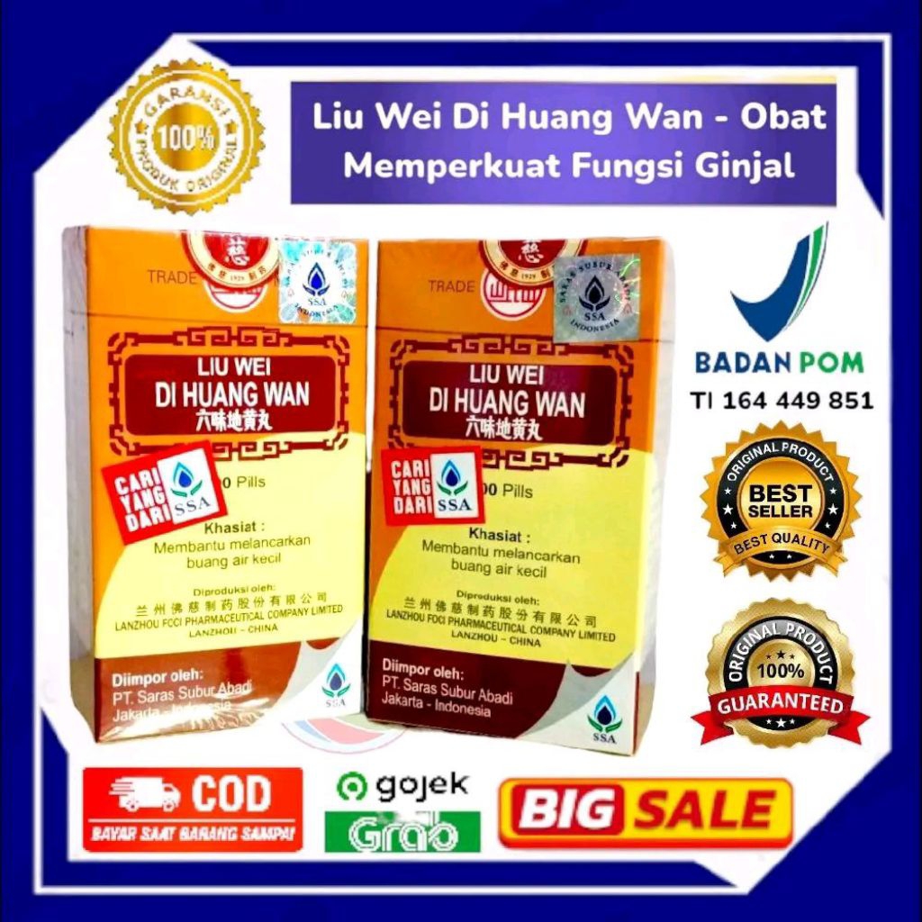 Liu Wei Di Huang Wan BPOM ORIGINAL MEMBANTU MENYEHATKAN FUNGSI GINJAL