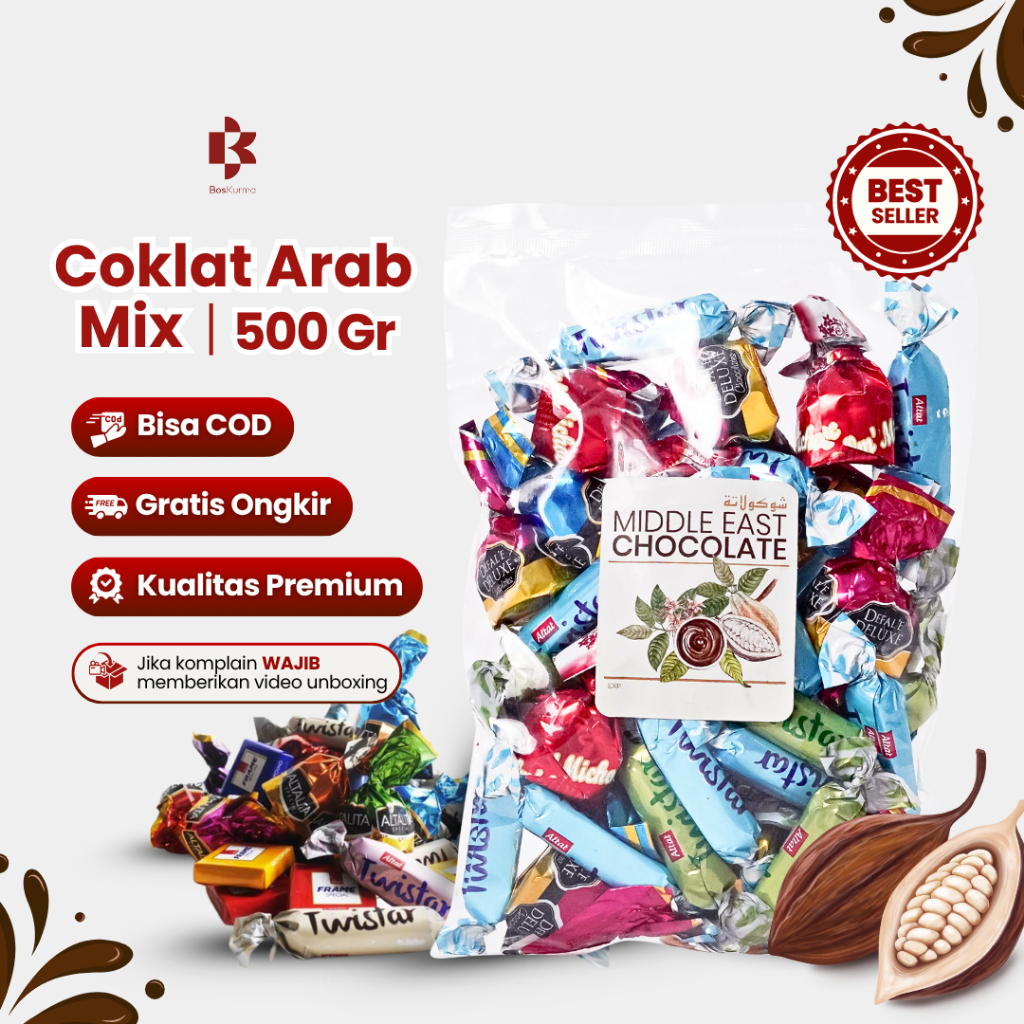 

Coklat Arab Mix 500 Gram Cokelat Turki Oleh Oleh Haji Umroh