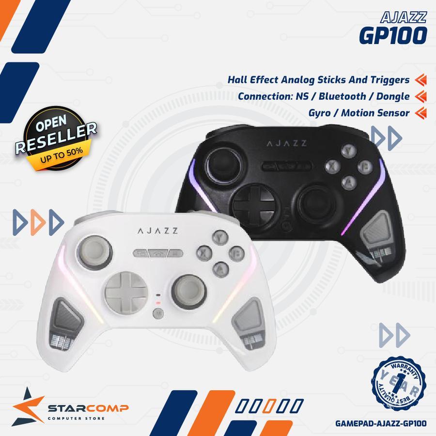 Ajazz GALAXY GP100 / GP-100 Mutliplatform Gamepad With Hall Effect Triple Connection Macro Button Co