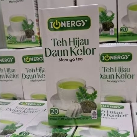 

IONERGY Teh Hijau Daun Kelor ( isi 20 Tea Bag ) BPOM✅️ HALAL✅️