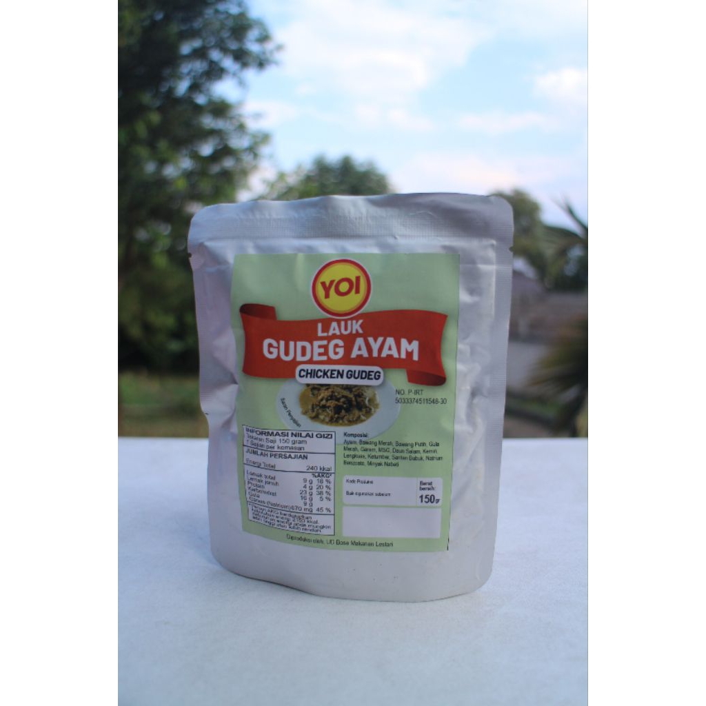 

Lauk Gudeg Ayam YOI 150 gr