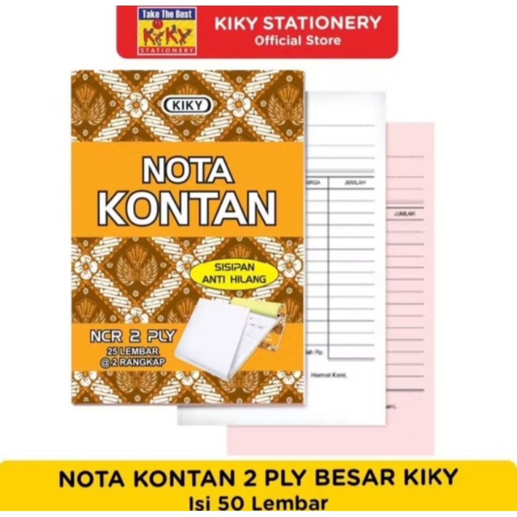 

Nota besar 2ply kiki ada kopian 1 pcs