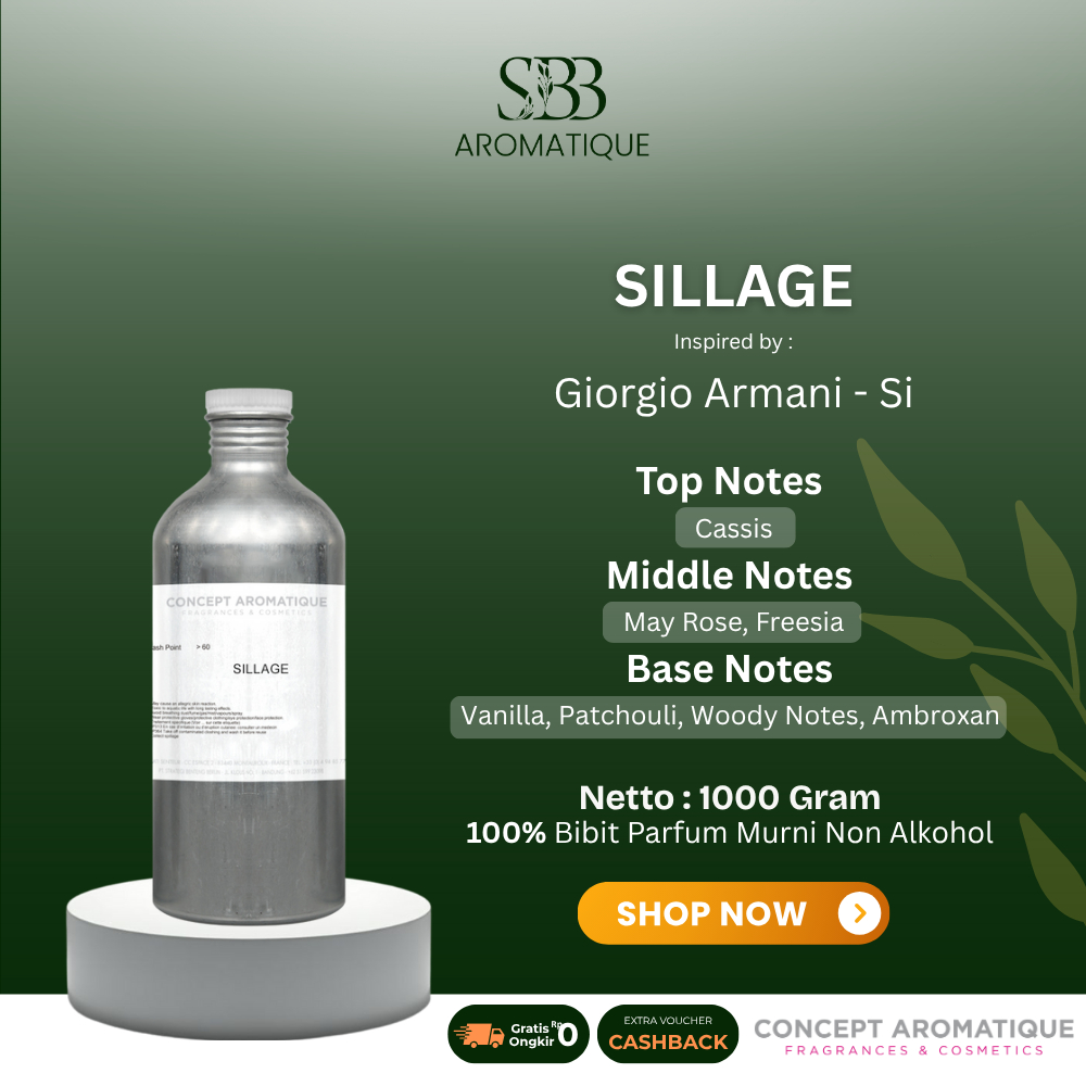 Bibit Parfum Premium Inspired by Giorgio Armani - Si - Sillage