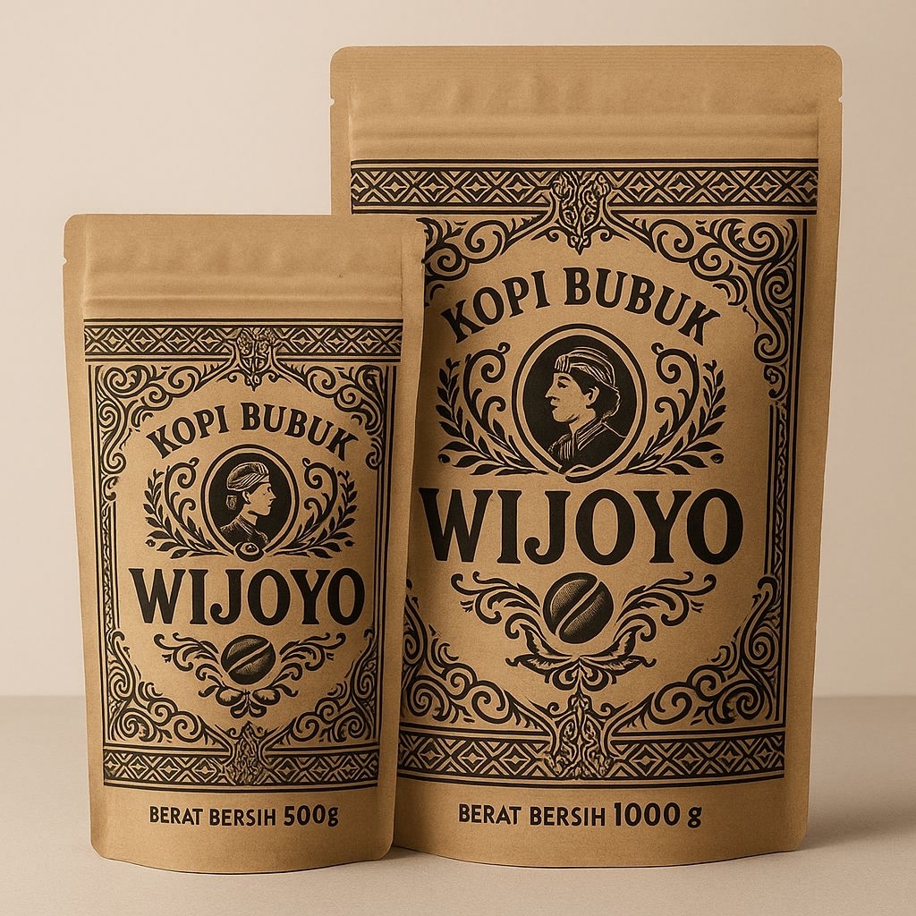 

kopi bubuk hitam wijoyo 500g dengan rasa khas tradisioanl