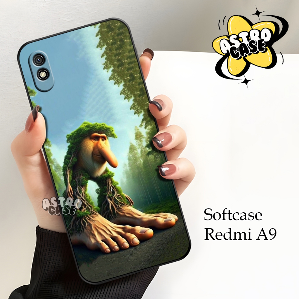 Astrocase- Case Redmi 9A New Full Cover Motif Anomali - Cassing Redmi 9a Full karet Case Keren Redmi