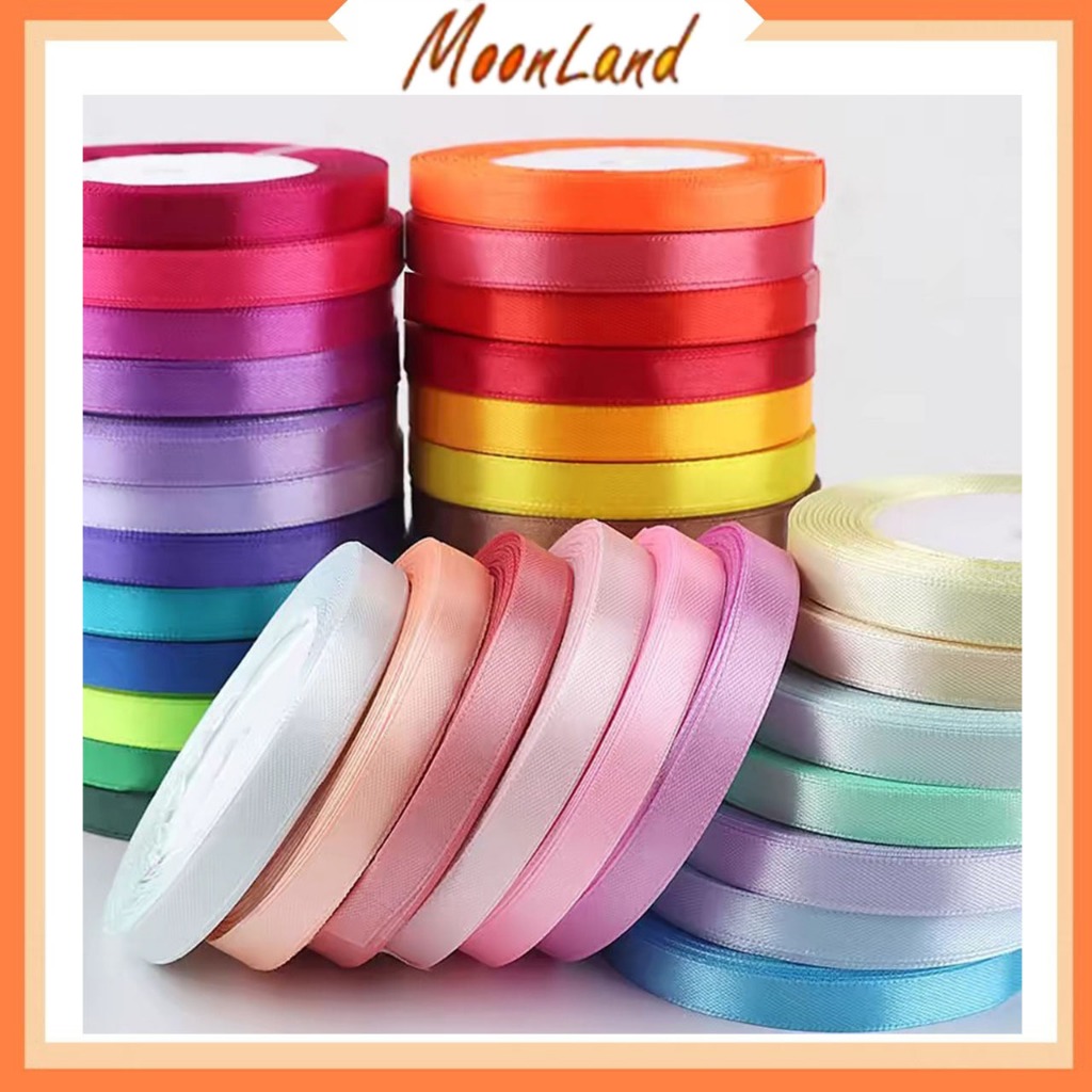 

Pita Satin 1cm Pita dekorasi pita buket bunga pita kado