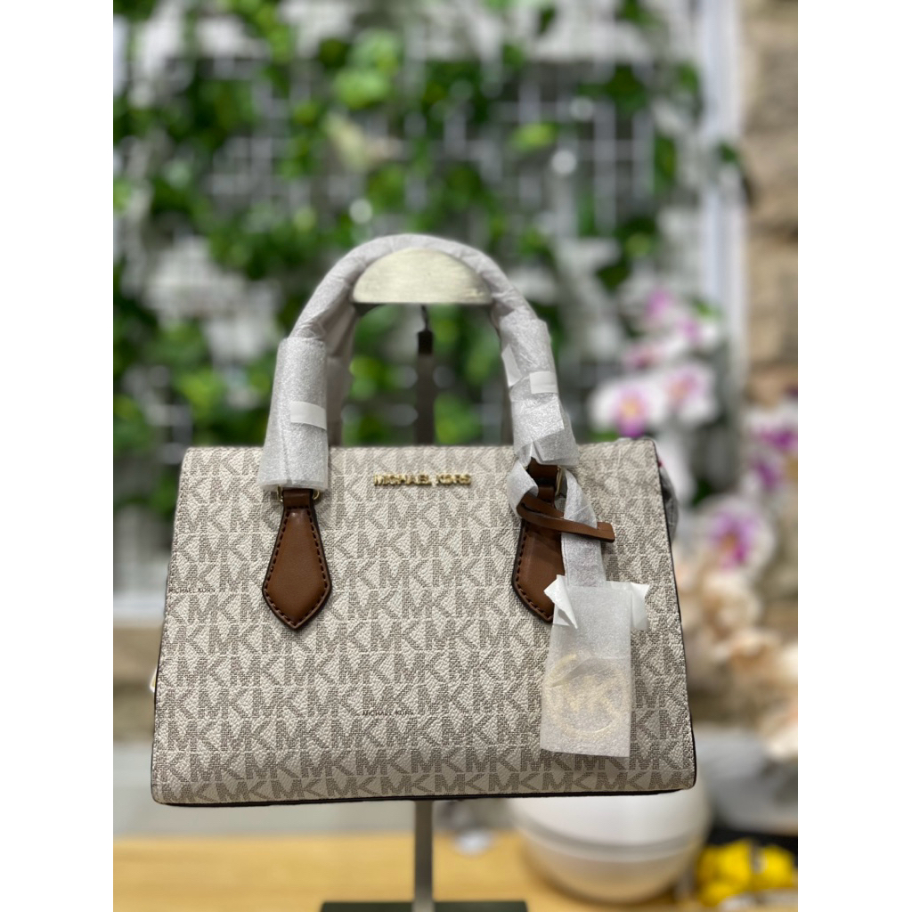 Tas Wanita Sheila Small Satchel Signature White