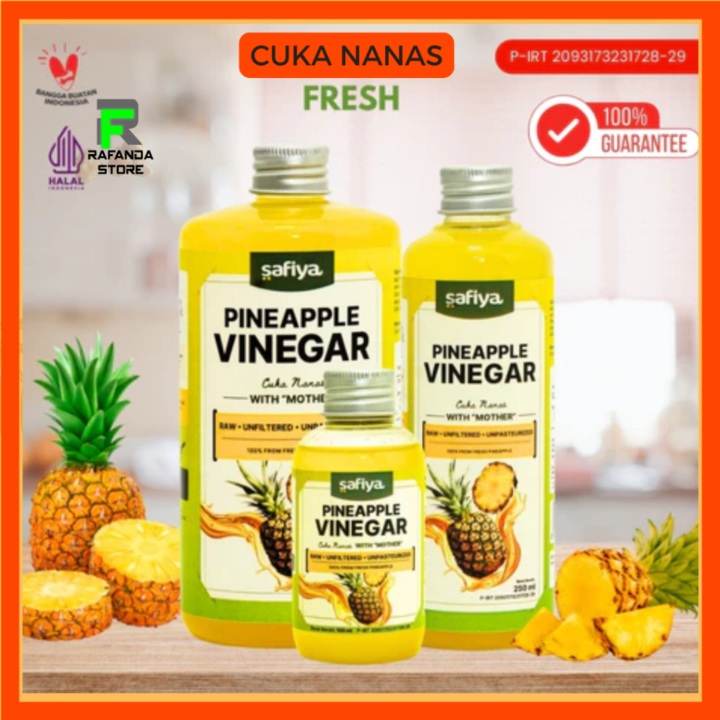 

Safiya Cuka Nanas / Nenas With Mother Pineapple Vinegar 100% Asli