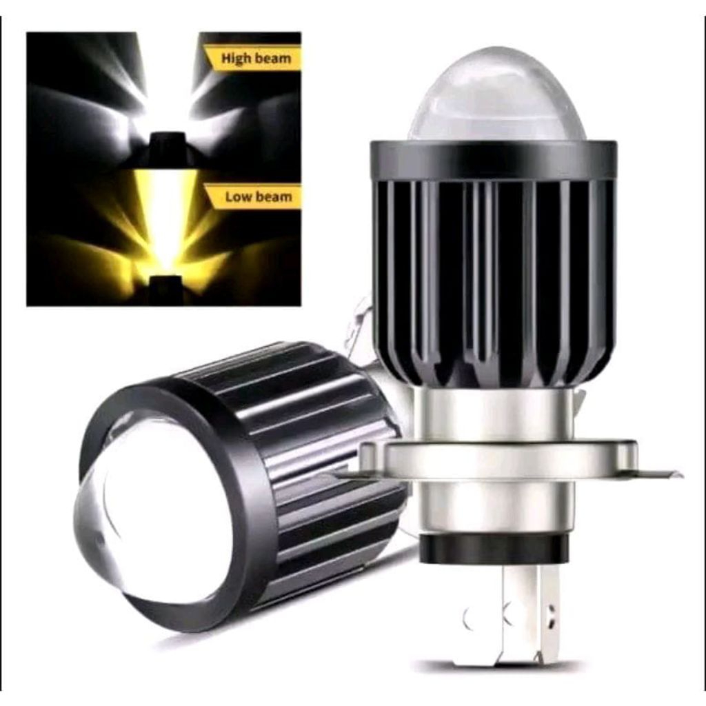 Lampu led laser bholam laser kaki h4 mobil motor H-4 Waterproof LAMPU UTAMA LASER H4 MOTOR MOBIL