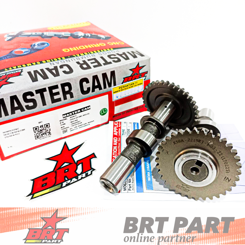 Noken As BRT Master Cam Sonic CBR150 LED CB150R LED Supra GTR Master Cam BRT