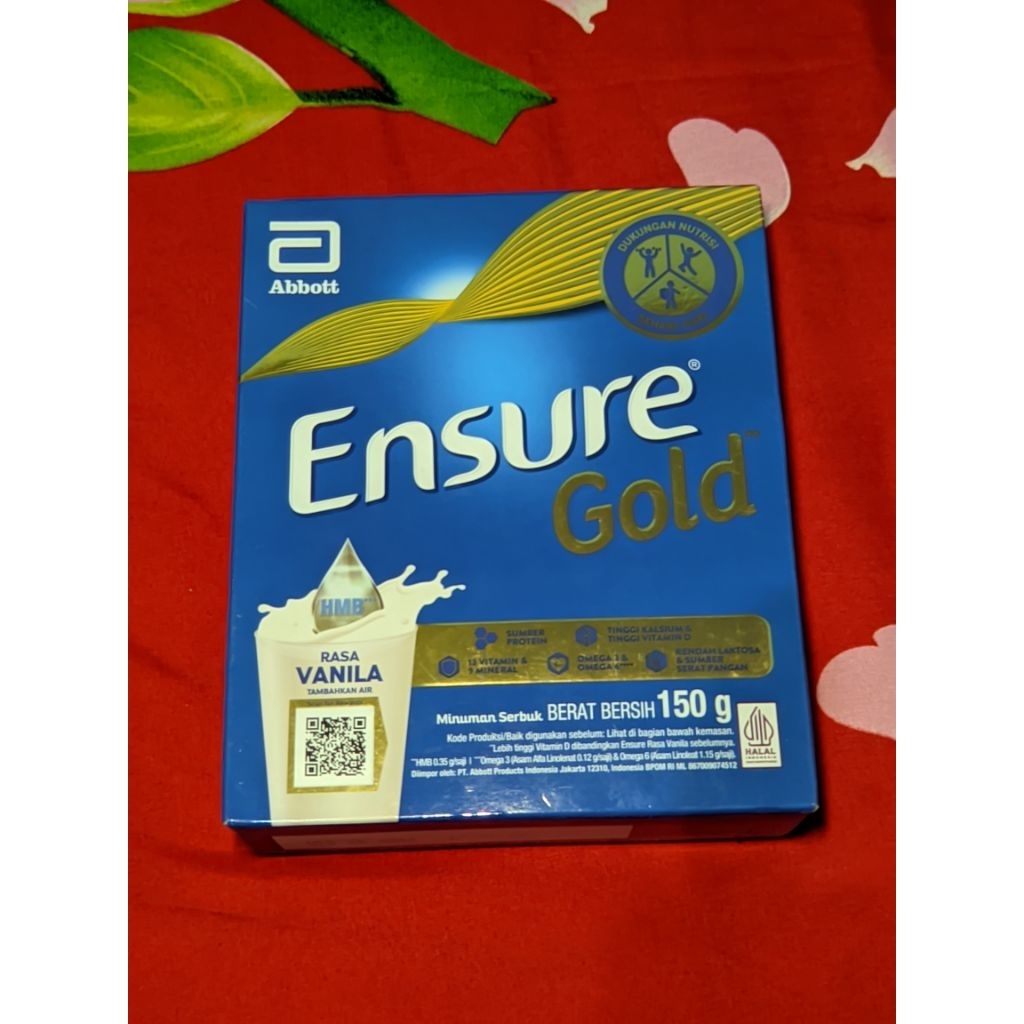 

ensure gold vanila 150gr kemasan baru