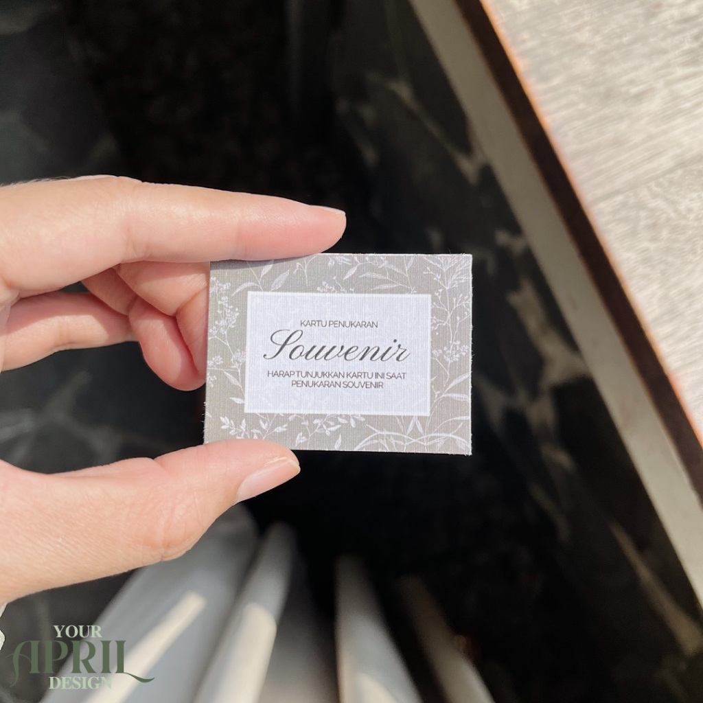Kartu Souvenir Pernikahan / Wedding Souvenir Card