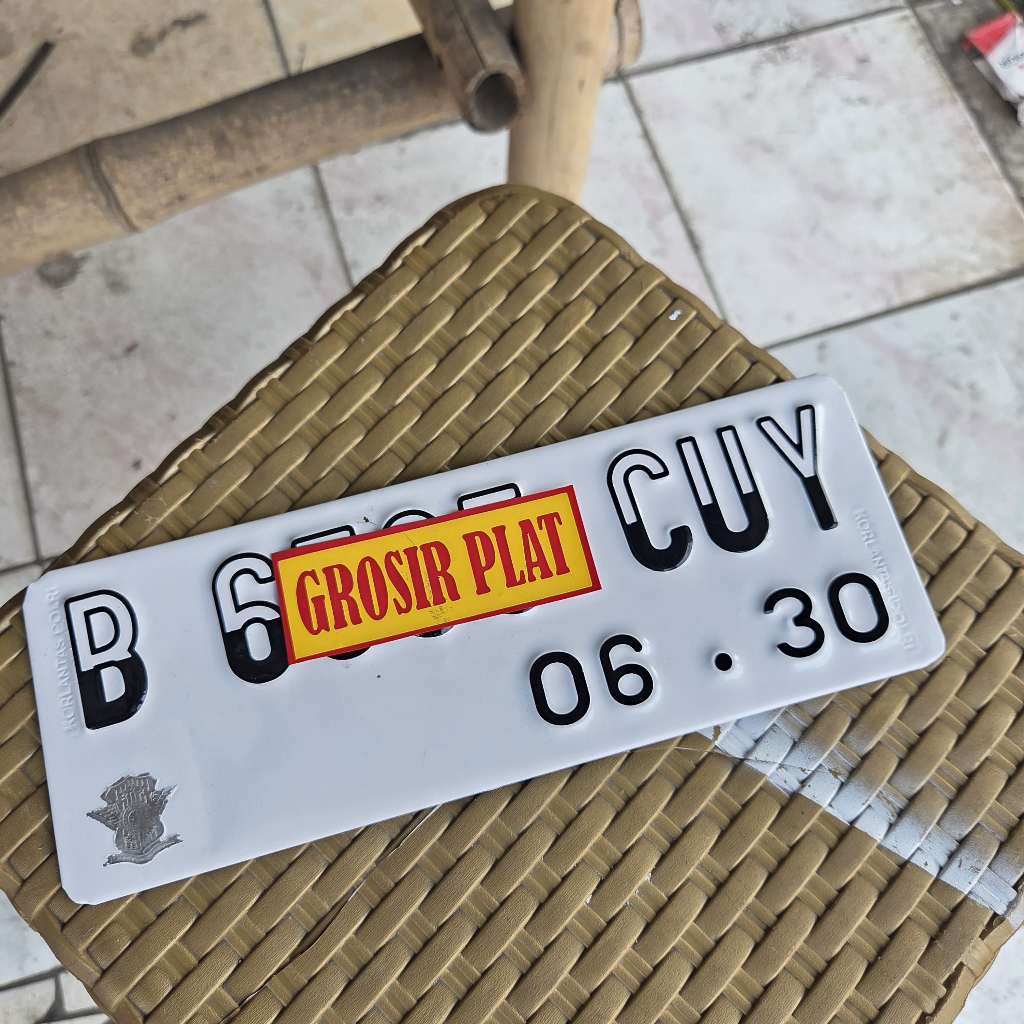 Plat Nomor motor Baut Tanam Super tebal, awet, murah, plat lapis Acp, plat stiker cutting, plat nomo