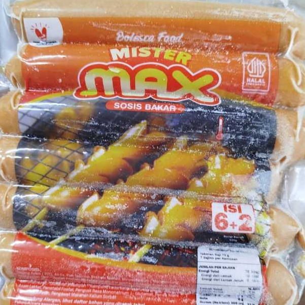 

Sosis Bakar Mister Max 6+2 GRATIS – Sosis Frozen Siap Masak Rasa Gurih & Mantap!