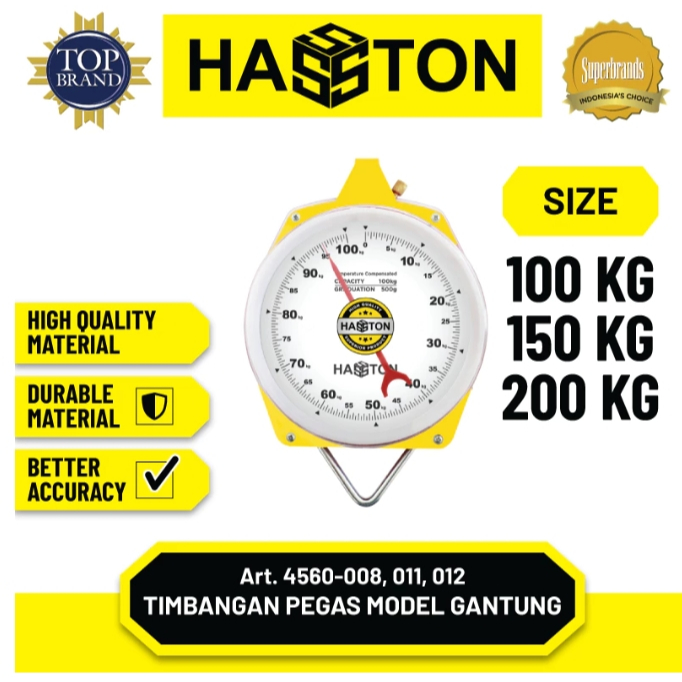 TIMBANGAN GANTUNG HASSTON PROHEX 100KG / 150KG / 200KG