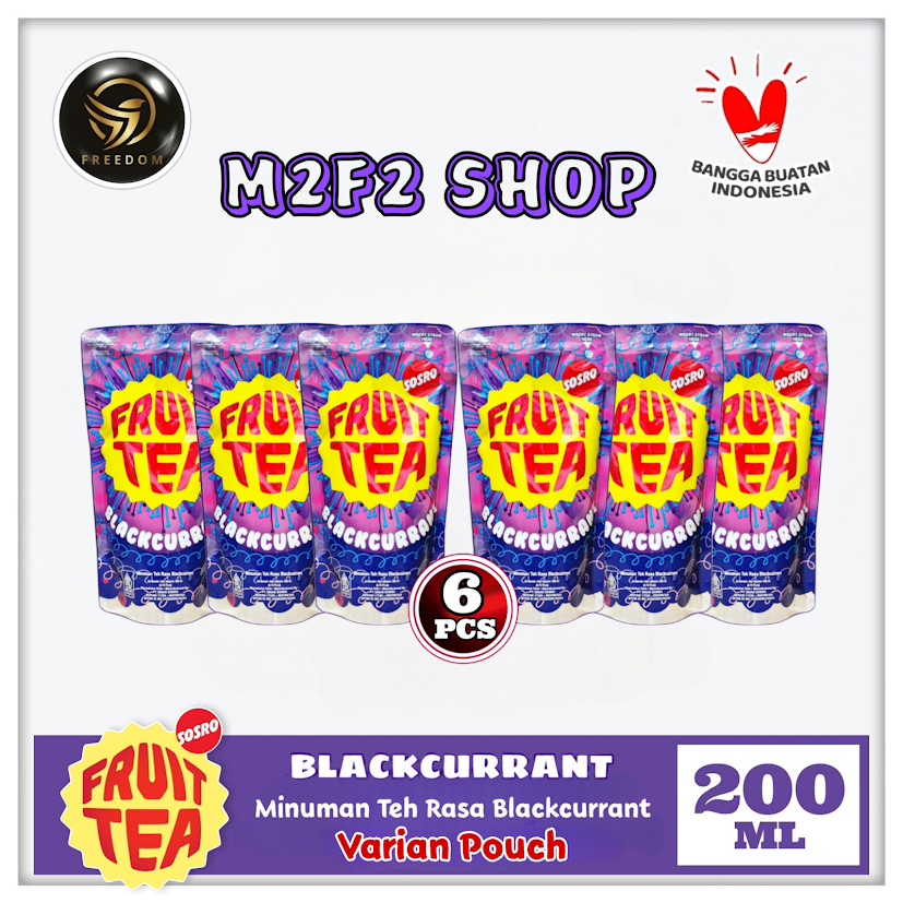 

Fruit Tea Pouch Blackcurrant - 200 ml (Kemasan 6 Pcs)