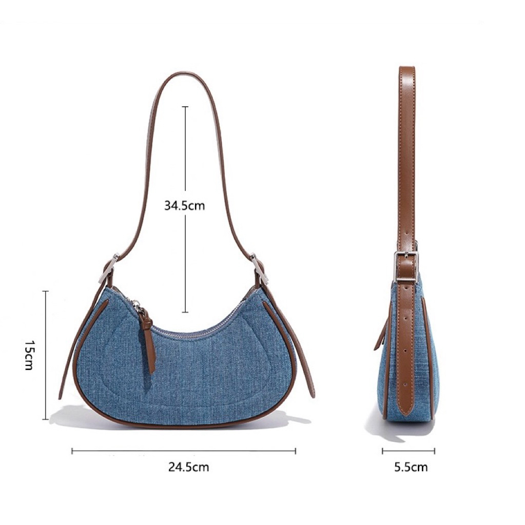 Tas Fashion Denim Hobo Totebag Denim SV /Fashion bags by Vonn